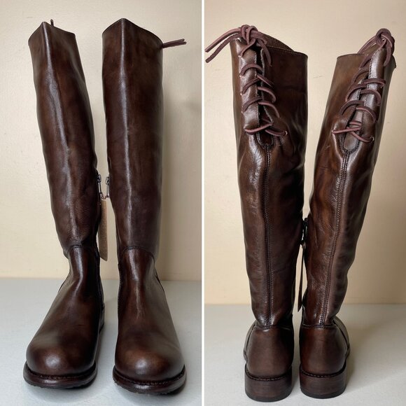 BED STU Manchester Distressed Leather Riding Boots BEDSTU Size 8 - Picture 3 of 16